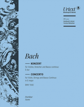 Konzert E-Dur BWV1042 fr Violine, Streicher und Bc Partitur