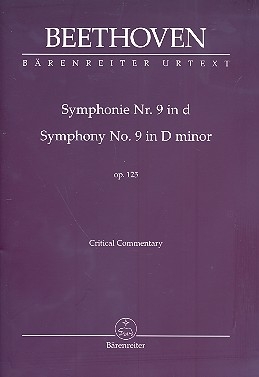 Sinfonie d-Moll Nr.9 op.125 fr Orchester Kritischer Bericht