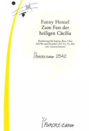 Zum Fest der heiligen Ccilie fr Soli, gem Chor und Orchester Partitur