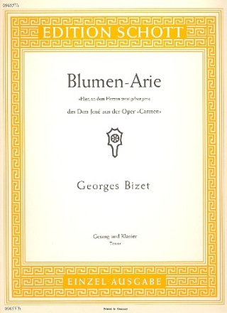 Blumen-Arie des Don Jos - aus 'Carmen' fr Tenor und Klavier