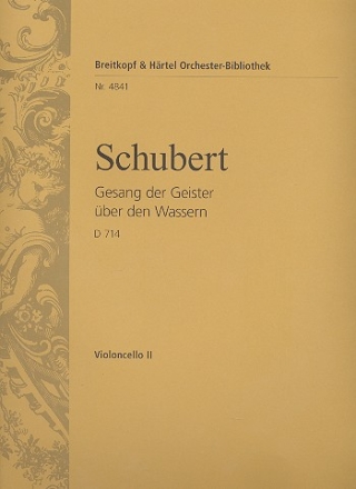 Gesang der Geister ber den Wassern D714 fr Mnnerchor (TTTTBBBB) und Orchester Violoncello 2