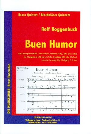 Buen humor fr 2 Trompete, Horn, Posaune, Tuba Partitur und Stimmen