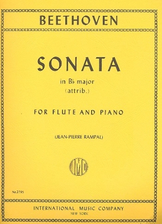 Sonate B major for flute and piano