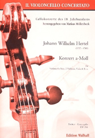 Konzert a-Moll fr Violoncello solo, 2 Violinen, Viola und Bc Partitur