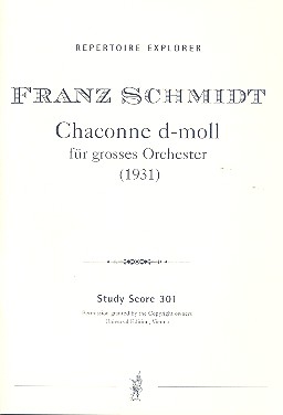 Chaconne d-Moll fr groes Orchester Studienpartitur