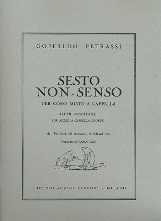 Sesto non-senso  per coro misto a cappella Partitur