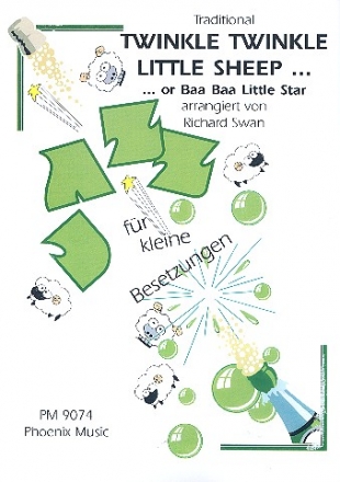 Twinkle twinkle little Sheep fr kleines Jazz-Ensemble Partitur und Stimmen