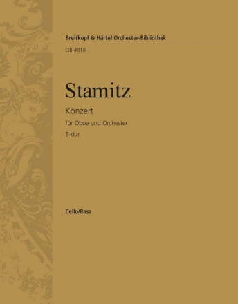 Konzert B-Dur fr Oboe und Orchester Violoncello / Kontrabass