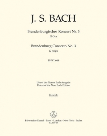 Brandenburgisches Konzert G-Dur BWV1048 fr Orchester Cembalo