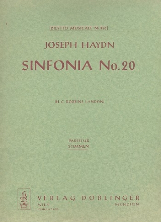 Sinfonie C-Dur Nr.20 Hob.I:20 fr Orchester Stimmen