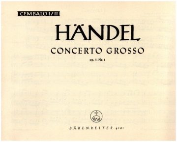 Concerto grosso B-Dur op.3,1 fr Orchester Cembalo 1 / 2