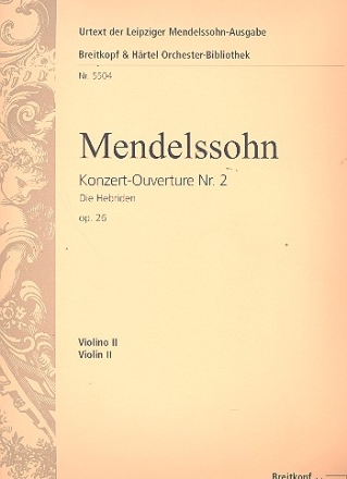 Die Hebriden op.26 - Ouvertre fr Orchester Violine 2