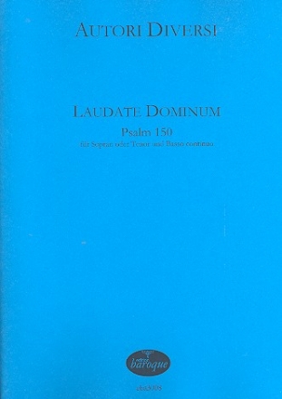 Laudate Dominum fr Sopran (Tenor) und Bc