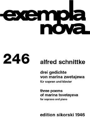 3 Gedichte von Marina Zwetajewa fr Sopran und Klavier