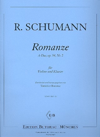 Romanze A-Dur op.94,2 fr Violine und Klavier Butorac, T., Ed.