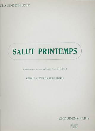 Salut printemps pour choeur de femmes et piano partition