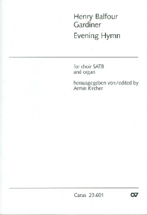 Evening Hymn fr gem Chor und Orgel,  Partitur Te lucis ante terminum