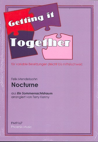 Nocturne aus Ein Sommernachtstraum fr variable Besetzung Partitur und Stimmen