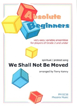 We shall not be moved fr variable Besetzung (sehr leicht) Partitur und Stimmen