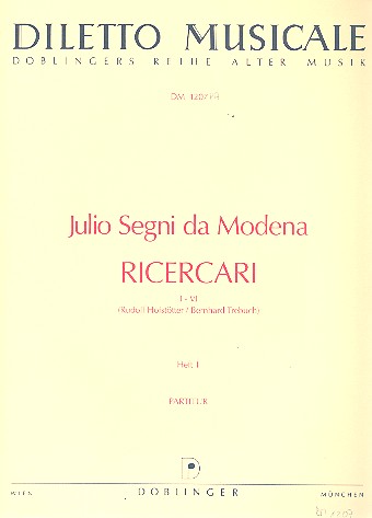 Ricercari Band 1 fr 4 Instrumente Partitur