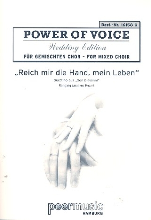 Reich mir die Hand mein Leben fr gem Chor und Klavier Partitur