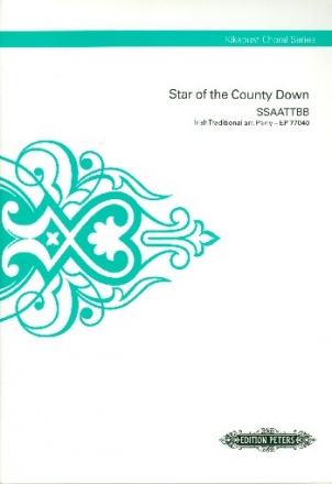 Star of the county down for mixed chorus (SSAATTBB) a cappella Score