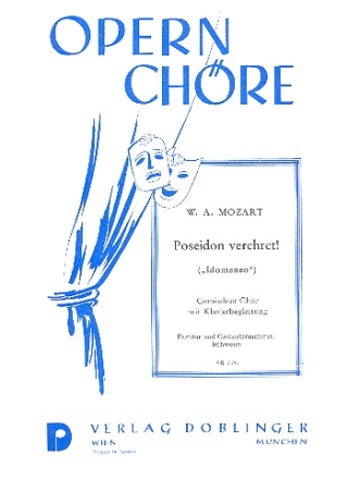 Poseidon verehret fr gem Chor und Klavier,  Klavierpartitur aus Idomeneo