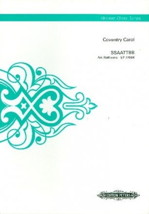 Coventry Carol for mixed chorus (SSAATTBB) a cappella Score