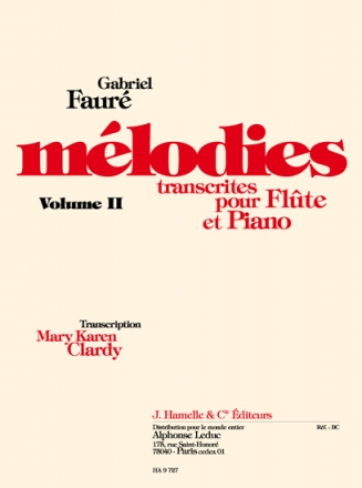 Melodies vol.2 pour flute et piano