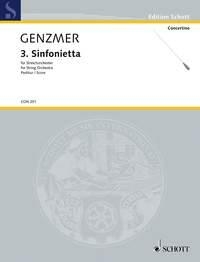 3. Sinfonietta GeWV 133 fr Streichorchester Partitur