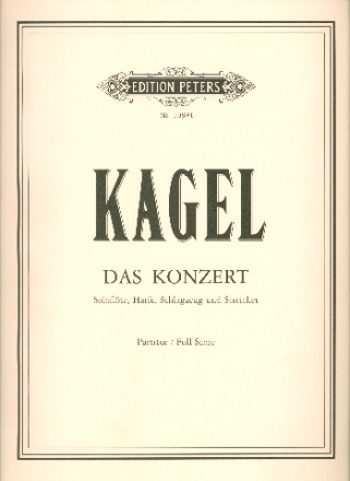 Das Konzert fr Flte, Harfe, Schlagzeug und Streicher Partitur