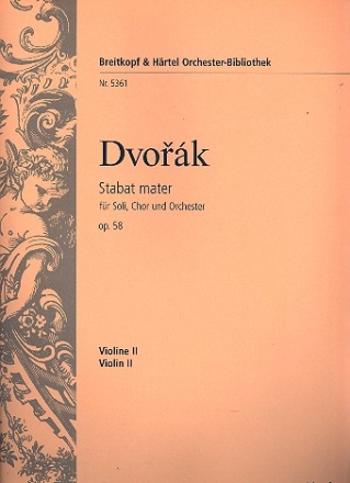 Stabat mater op.58 fr Soli, Chor und Orchester Violine 2