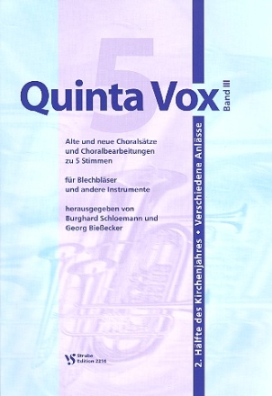 Quinta Vox Band 3  fr 5 Blechblser Partitur