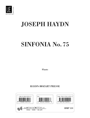 SINFONIE NR. 75 D-DUR FUER ORCHESTER, H. I:75 HARMONIESTIMMEN