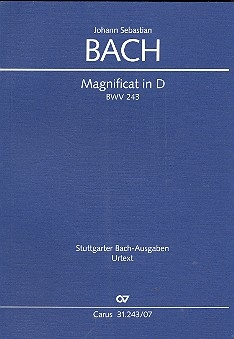 Magnificat D-Dur BWV243 fr Soli (SSATB), Chor (SSATB) und Orchester Studienpartitur