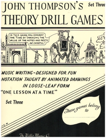 THEORY DRILL GAMES VOL.3 MUSIC WRITING DESIGNED FOR FUN NOTATION TAUGHT BY ANIMATED DRAWINGS