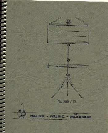 Notenbuch Marsch-Format hoch 12 Systeme 48 Seiten 13,5x17 cm Spiralbindung