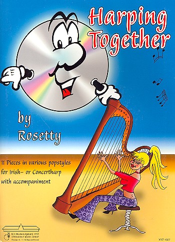 Harping together (+CD) for Irish or concert-harp 11 pieces in various pop-styles