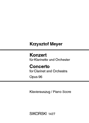 Konzert op.96 fr Klarinette und Orchester fr Klarinette und Klavier