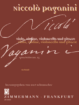Quartetto Nr.15 fr Streicher und Gitarre Urtext,  Partitur und Stimmen Schumacher, Kurt,  Hrsg.