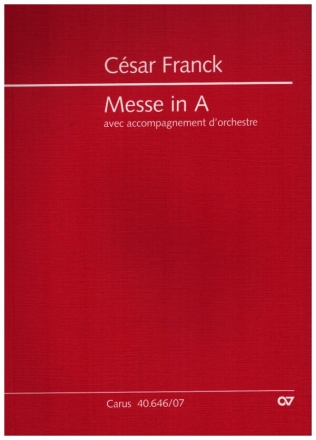 Messe A-Dur op.12 fr Soli, Chor, Orchester und Orgel ad lib. Studienpartitur