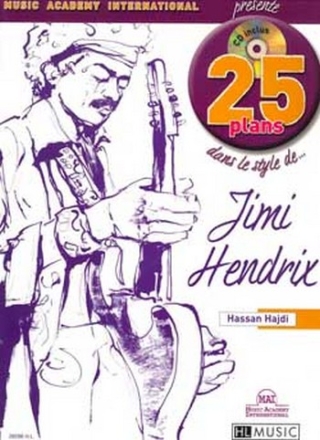 25 plans dans le style de Jimi Hendrix (+CD): pour guitare (notes, tablature)