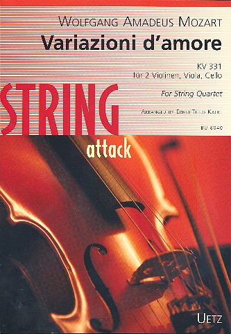 Variazioni d'amore for 2 violins, viola and cello,  score and parts Kalke, Ernst-Thilo,  arr.