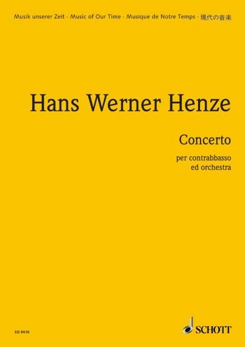 Concerto per contrabbasso ed orchestra fr Kontrabass und Orchester Studienpartitur