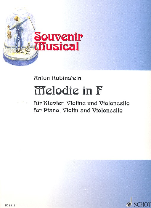 Melodie in F op. 3/1 Heft 7 fr Klaviertrio Partitur und Stimmen