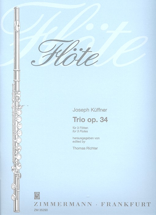 Trio op.34 fr 3 Flten Partitur und Stimmen