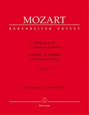 Konzert D-Dur KV271a fr Violine und Orchester fr Violine und Klavier