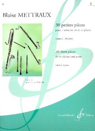 30 petites pices vol.2 10 pices pour clarinette en sib et piano