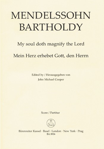 Mein Herz erhebet Gott den Herrn fr gem Chor a cappella (englische Version mit Orgel),  Partitur (dt/en)