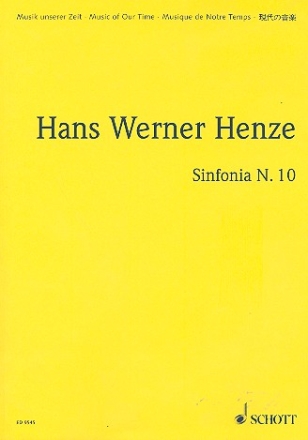 Sinfonia N. 10 fr Orchester Studienpartitur